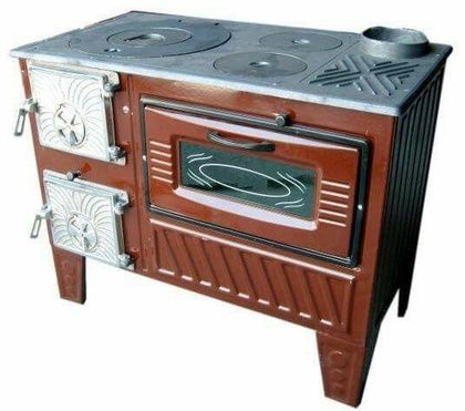 Отопительно-варочная печь МастерПечь ПВ-03 с духовым шкафом, 7.5 кВт в Ростове-на-Дону