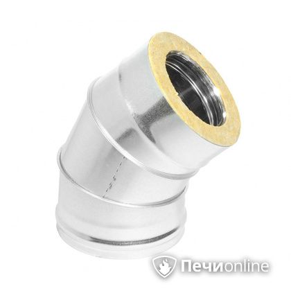 Колено 135° (45°) Теплов и Сухов Отвод Термо 45* ОТ-Р 430-0.5/оцинковка D150/210 в Ростове-на-Дону