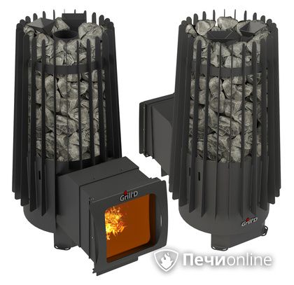 Дровяная печь-каменка GrillD Cometa Vega 180 window long Max в Ростове-на-Дону