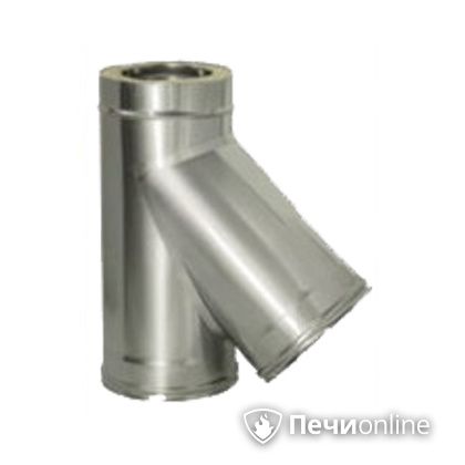 Дымоход Дымок Тройник 45° с изоляцией 0,8 мм. ТRFR45 150/230 в Ростове-на-Дону