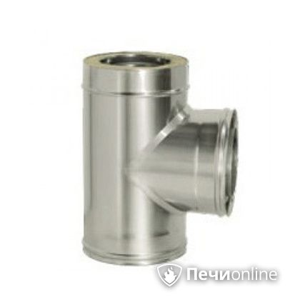 Дымоход Дымок Тройник 90° с изоляцией 0,8 мм. ТRFR90 150/230 в Ростове-на-Дону